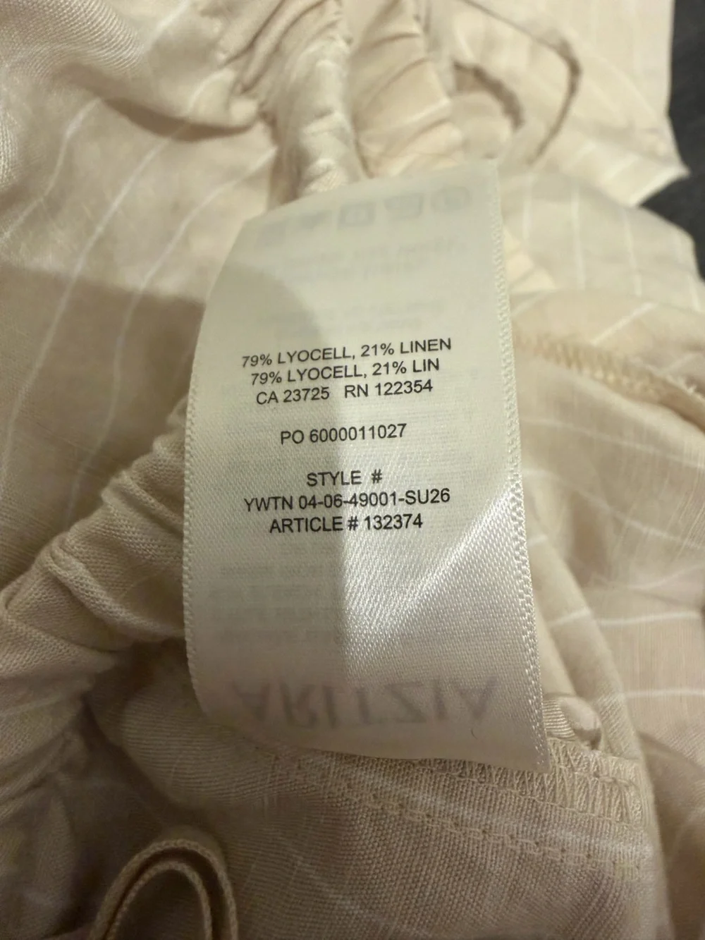 Aritzia Artisan Linen Pants